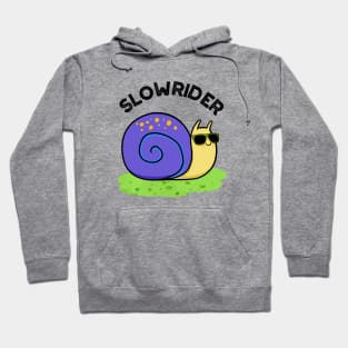 Slow Rider Cute Low Rider Snail Pun Hoodie